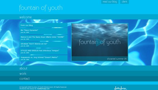 Fountain of Youth Wordpress Design