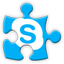 skype social network icon