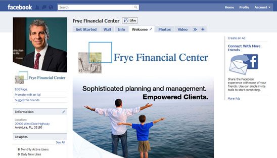 Financial Facebook Design
