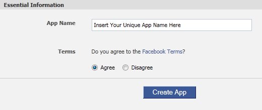 Step 1 - Create the Basic Facebook Application