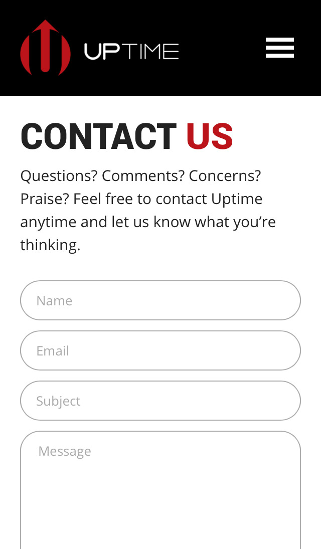 Mobile Responsive - Contact Form