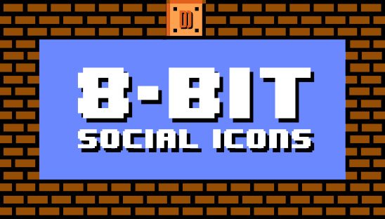 8-Bit Vector Social Icon Pack